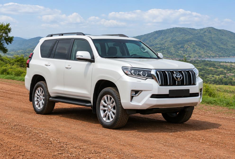 Pearl White Toyota Land Cruiser Prado