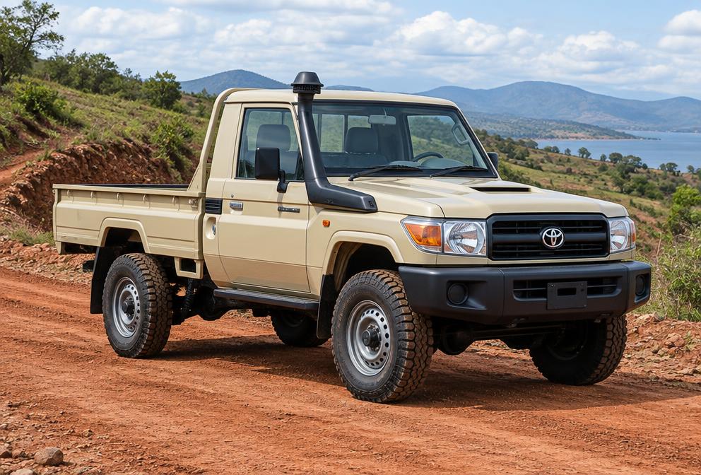 Beige Toyota Land Cruiser 79
