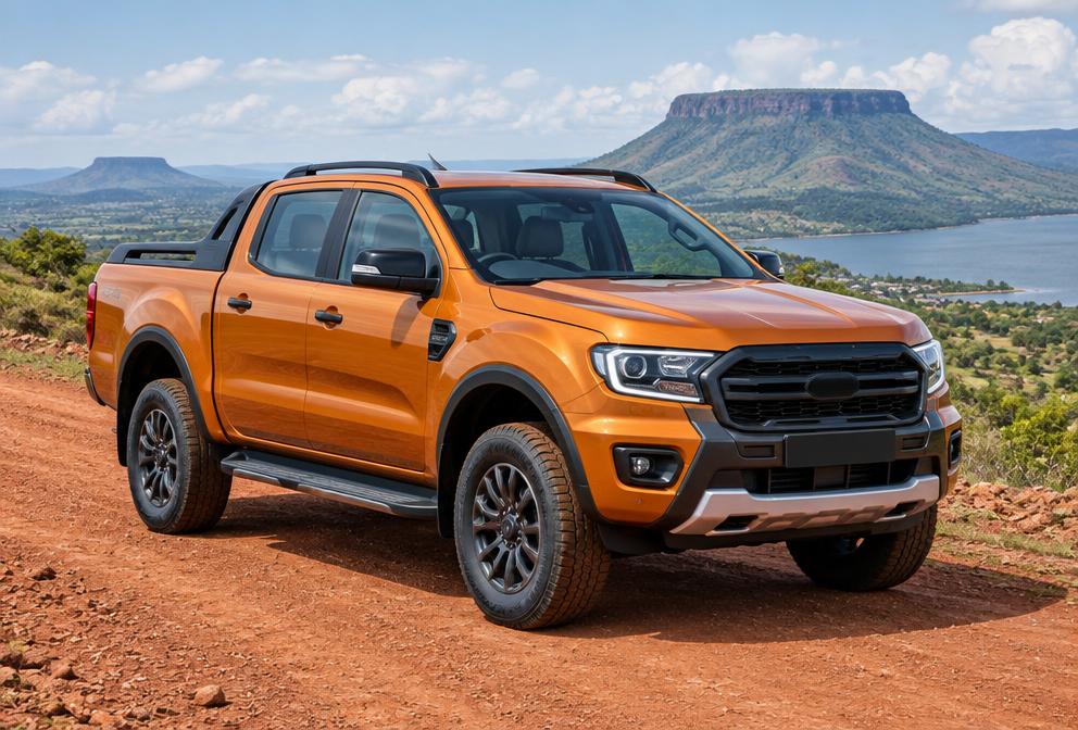 Orange Ford Ranger Wildtrak